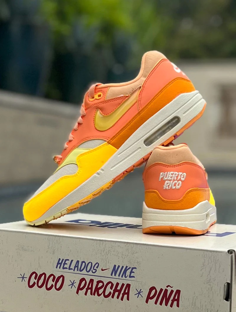 Nike Air Max 1 Puerto Rico Orange Frost — это взрыв энергии и цвета для ваших летних нарядов.