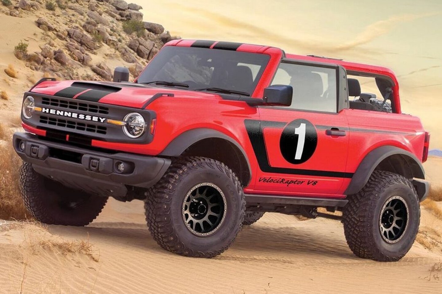 Представлен техасский автомобиль Hennessey Velociraptor V8 Ford Bronco