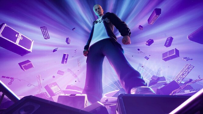 Эминем выступил в Fortnite. Это уже четвертый артист, который появляется в популярной игре