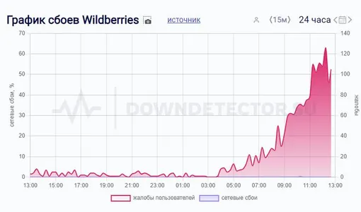 Массовый сбой Wildberries длится больше 4 часов: отмена заказов, списание денег за обратную доставку