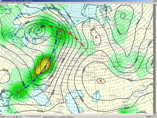 Синоптическая ситуация на 21 ноября 2024 года